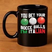 Bet Your Bocce Ball Gift 11oz C Handle Ceramic Mug thumb 4