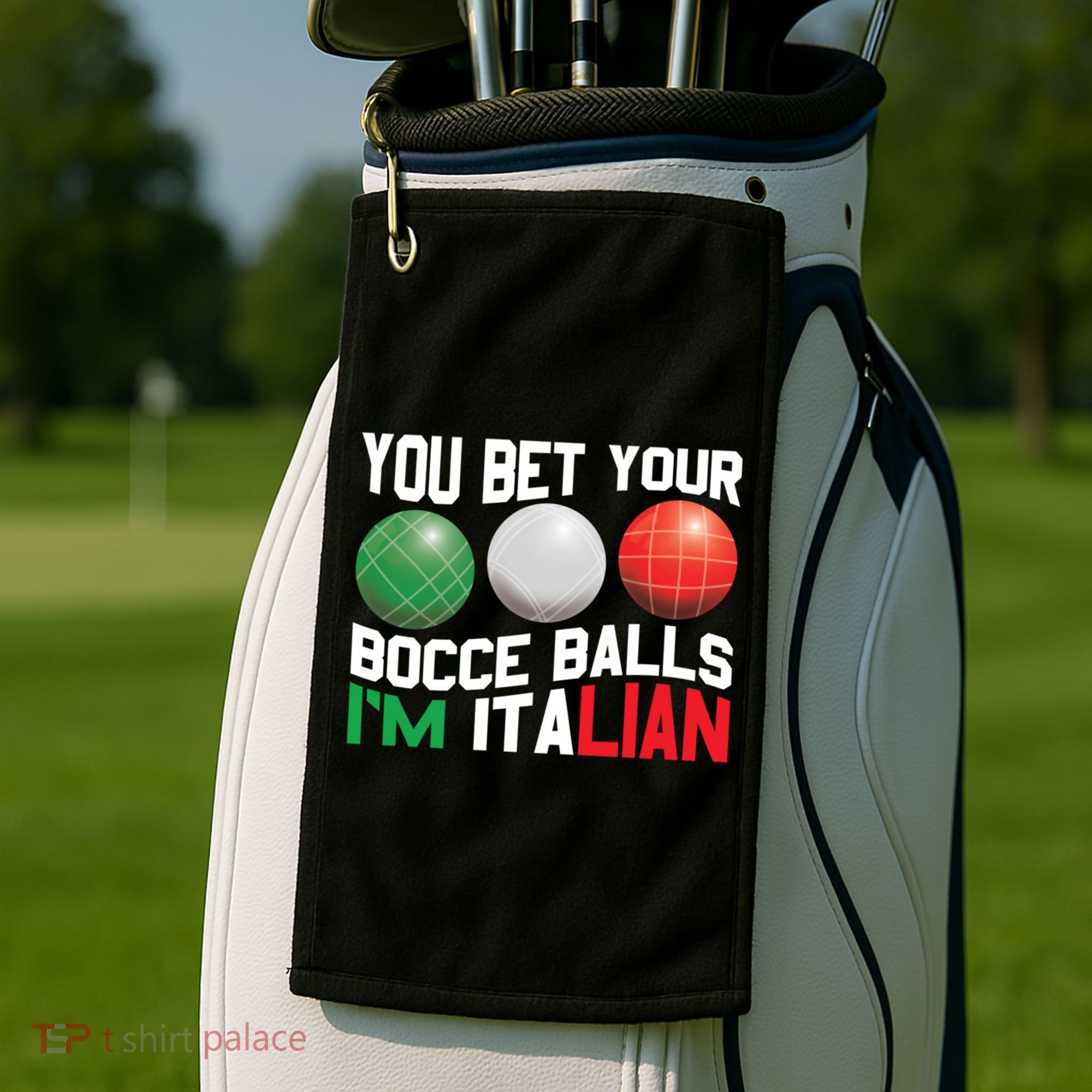 Bet Your Bocce Ball Gift Golf Towel