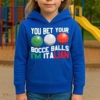 Bet Your Bocce Ball Gift Kids Hoodie thumb 3