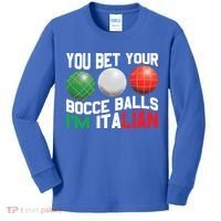 Bet Your Bocce Ball Gift Kids Long Sleeve Shirt thumb 0