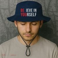 Be You Believe In Yourself Positive Quote Affirmation Bucket Hat thumb 2