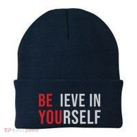 Be You Believe In Yourself Positive Quote Affirmation Beanie thumb 0