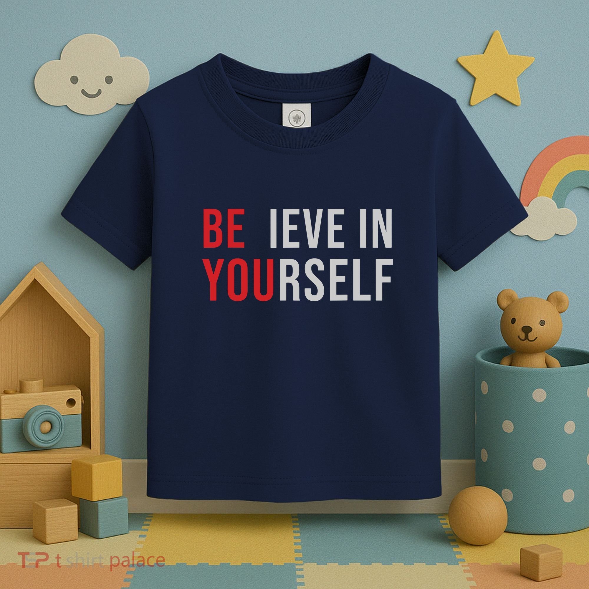 Be You Believe In Yourself Positive Quote Affirmation Toddler T-Shirt