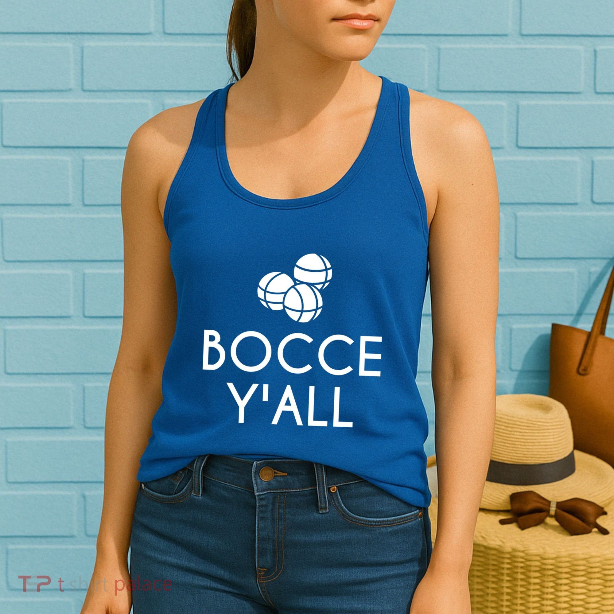 Bocce YAll Bocce Ball Player Bocce Ball Gift Women's Tank Top