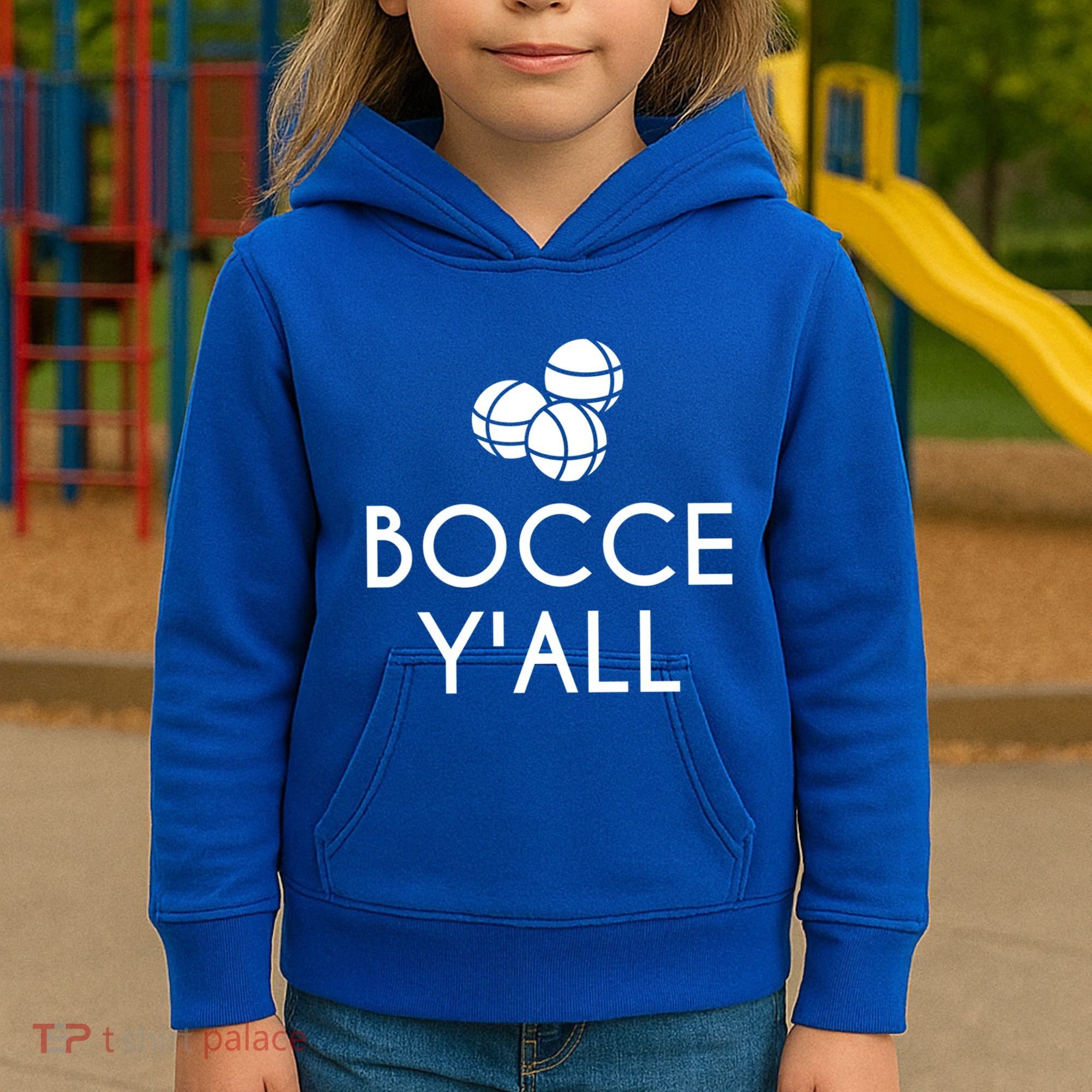 Bocce YAll Bocce Ball Player Bocce Ball Gift Kids Hoodie