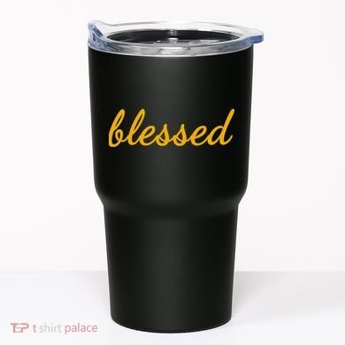 Blessed Yellow Christian Tumbler