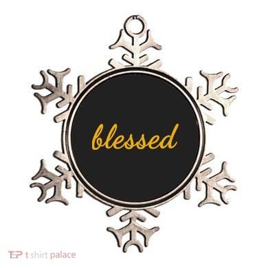 Blessed Yellow Christian Ornament