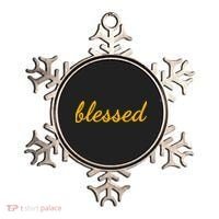 Blessed Yellow Christian Ornament thumb 0