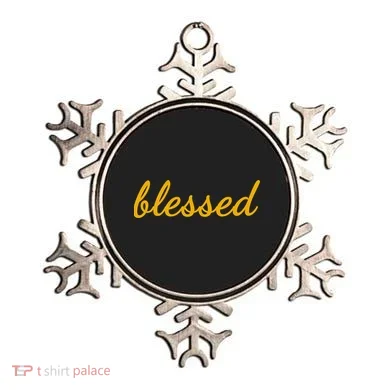 Blessed Yellow Christian Ornament