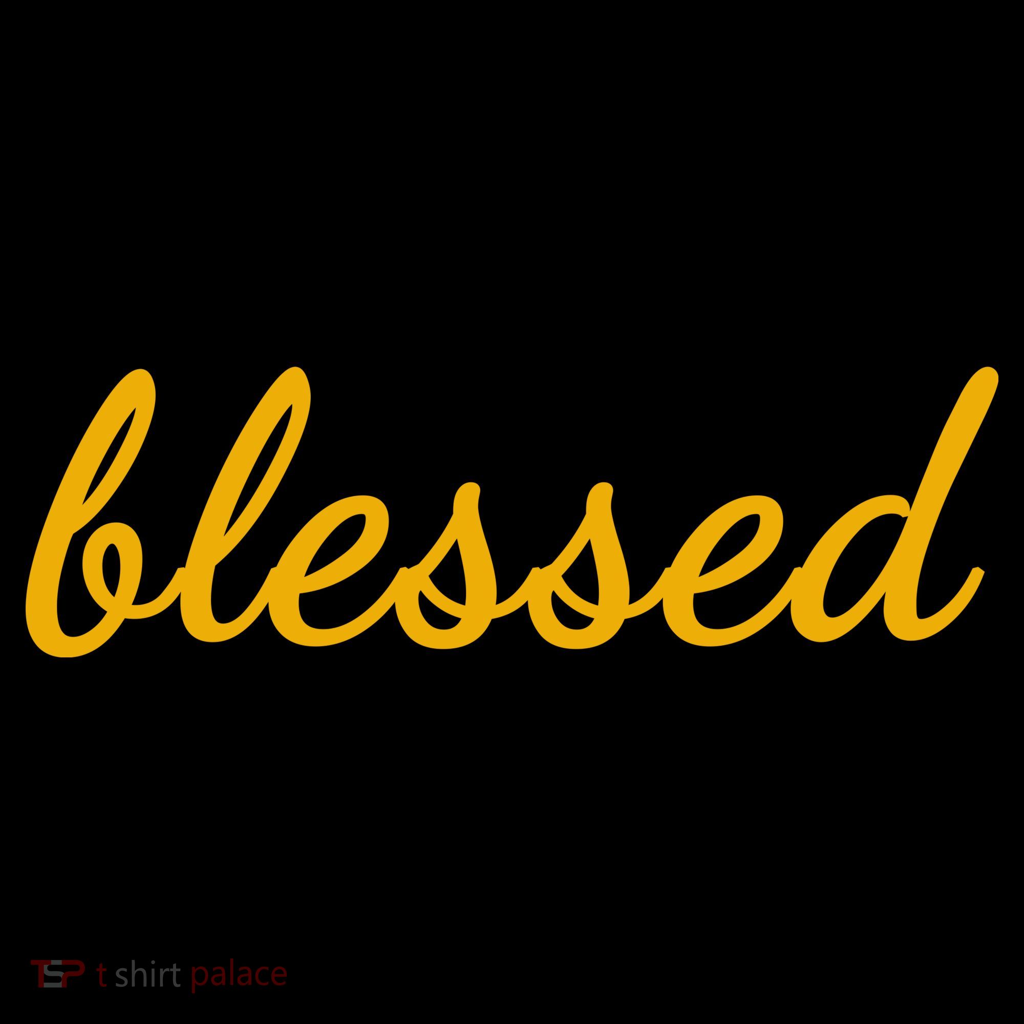 Blessed Yellow Christian Ornament