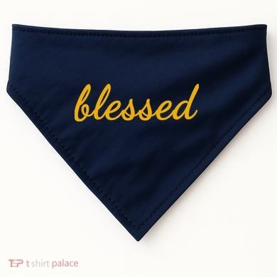 Blessed Yellow Christian USA-Made Doggie Bandana
