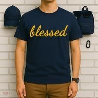 Blessed Yellow Christian T-Shirt thumb 6