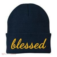 Blessed Yellow Christian Beanie thumb 0
