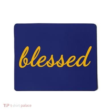 Blessed Yellow Christian Mousepad