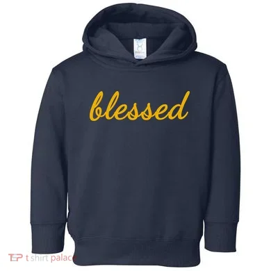 Blessed Yellow Christian Toddler Hoodie