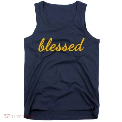 Blessed Yellow Christian Tank Top