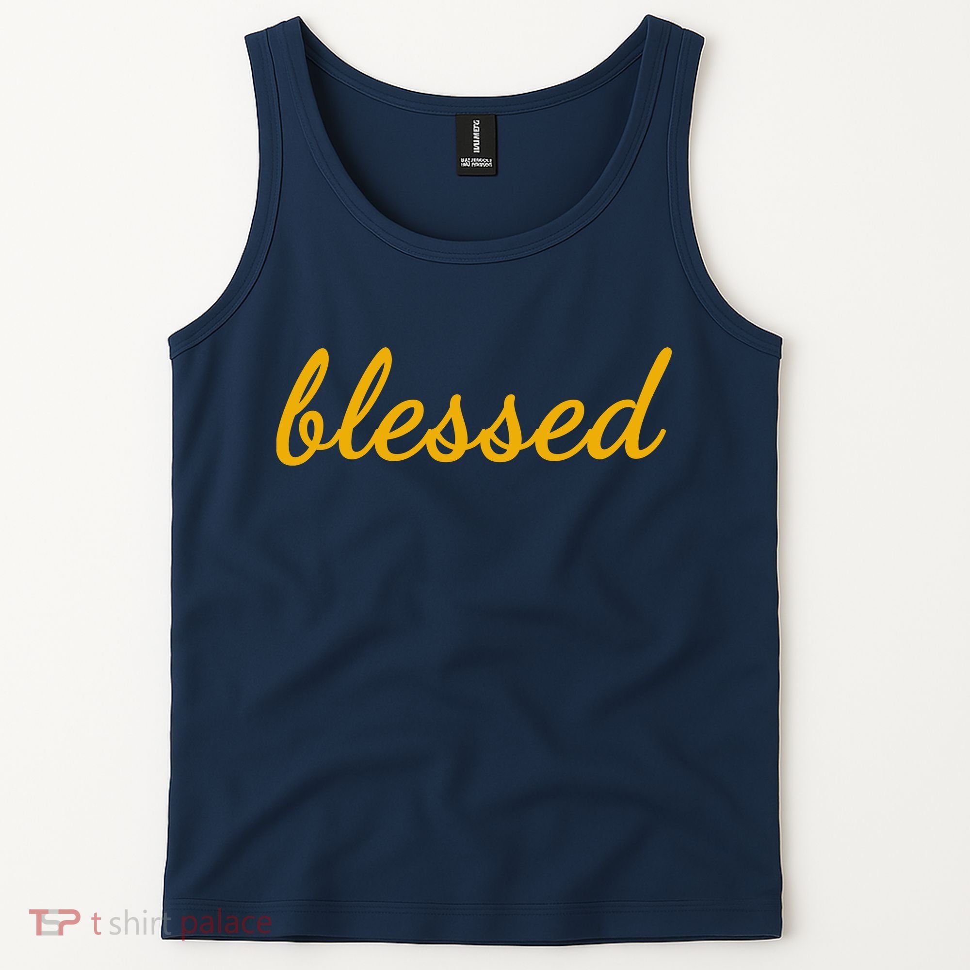 Blessed Yellow Christian Tank Top