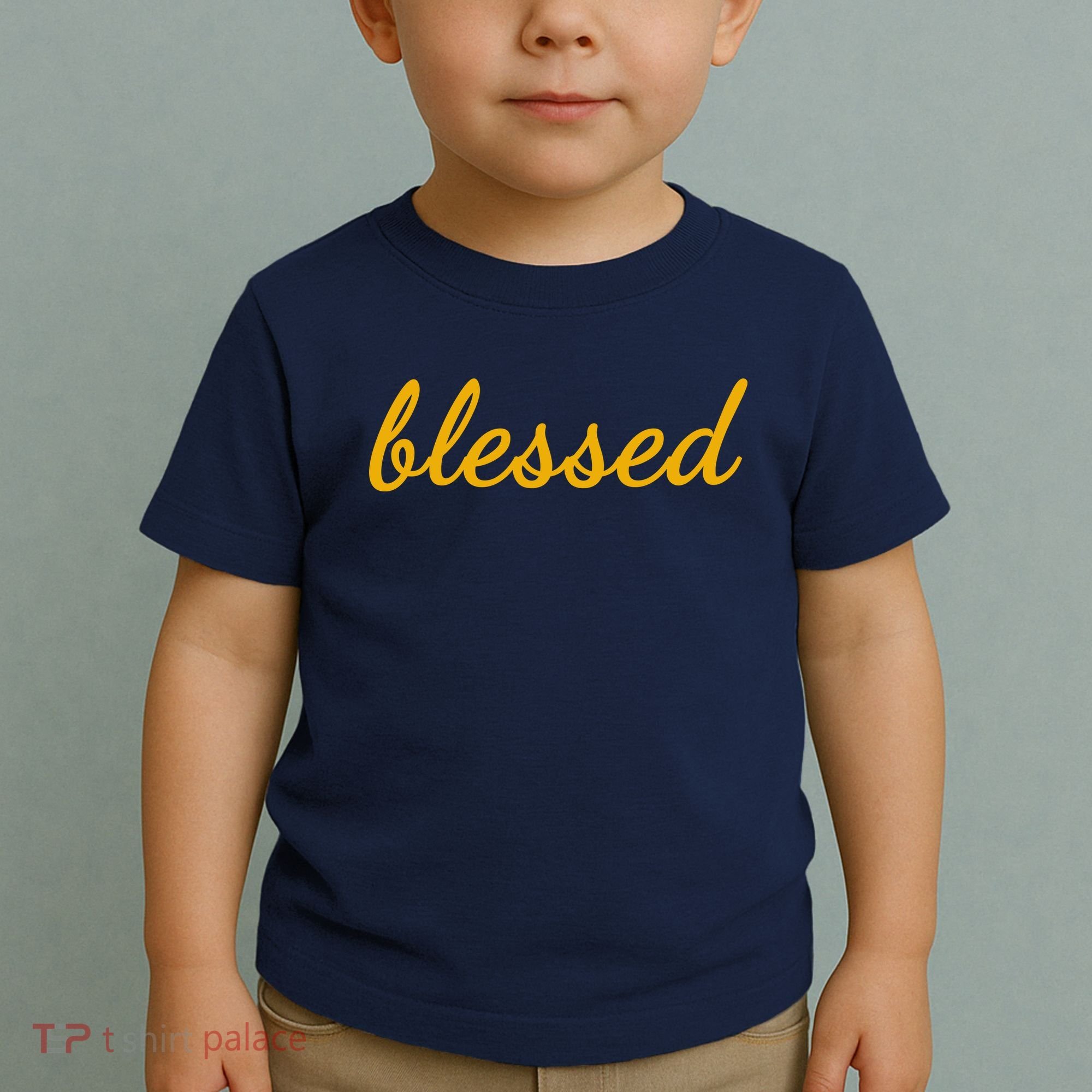 Blessed Yellow Christian Toddler T-Shirt