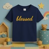 Blessed Yellow Christian Toddler T-Shirt thumb 3