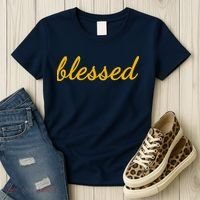 Blessed Yellow Christian Women's T-Shirt thumb 3