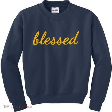 Blessed Yellow Christian Kids Sweatshirt