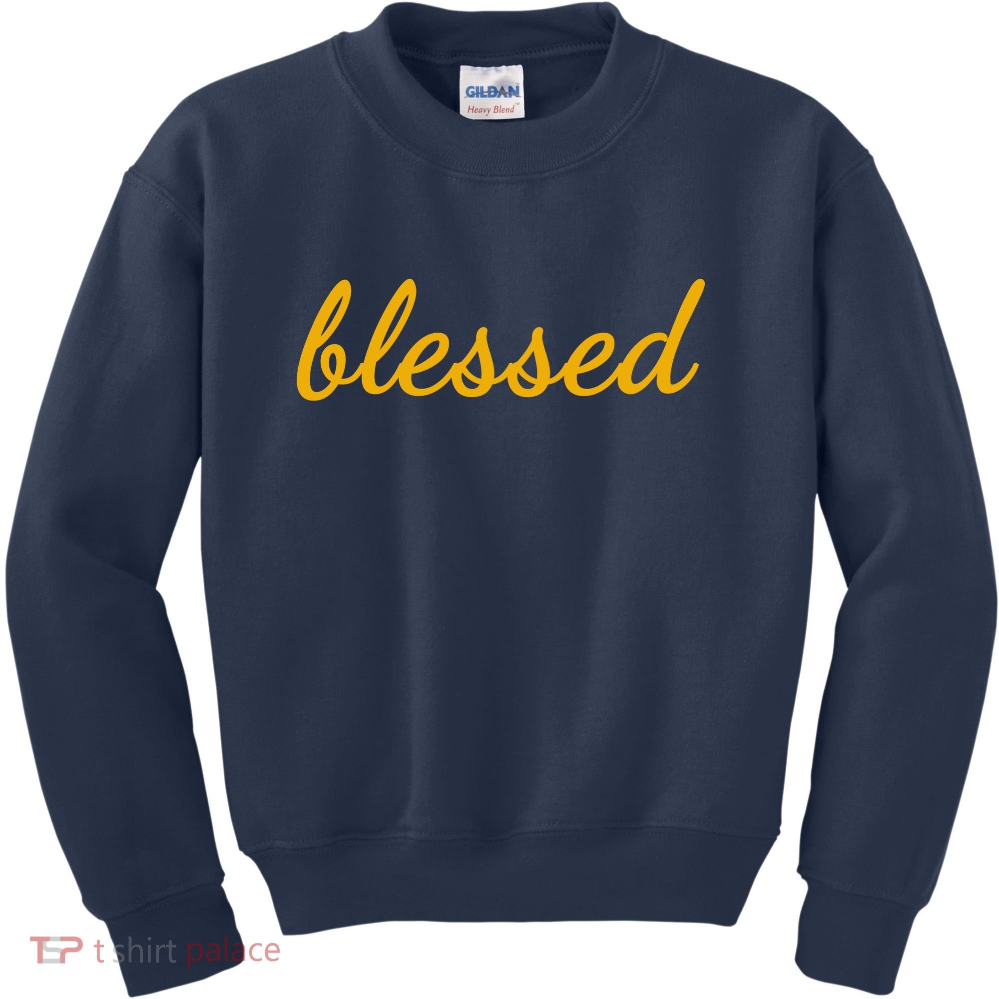Blessed Yellow Christian Kids Sweatshirt