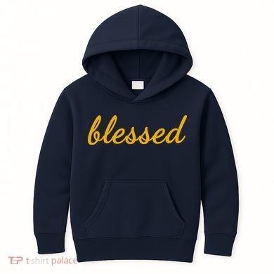Blessed Yellow Christian Kids Hoodie