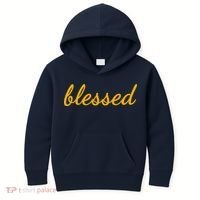 Blessed Yellow Christian Kids Hoodie thumb 0