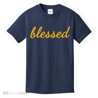 Blessed Yellow Christian Kids T-Shirt thumb 0