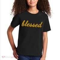 Blessed Yellow Christian Kids T-Shirt thumb 2