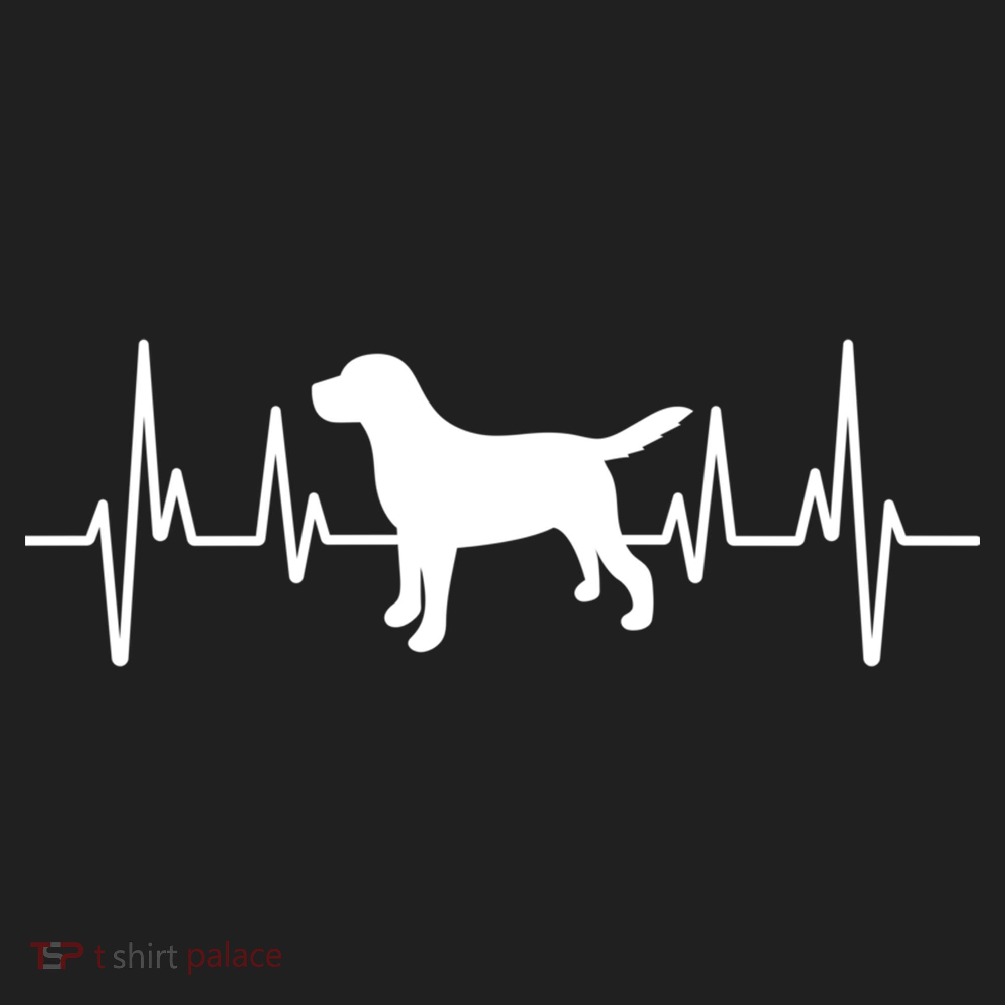 Black Yellow Chocolate Lab Heartbeat Valentine's Labrador Gift Beanie