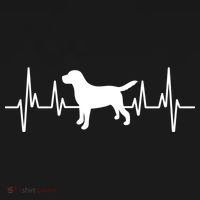 Black Yellow Chocolate Lab Heartbeat Valentine's Labrador Gift Women's Hoodie thumb 2