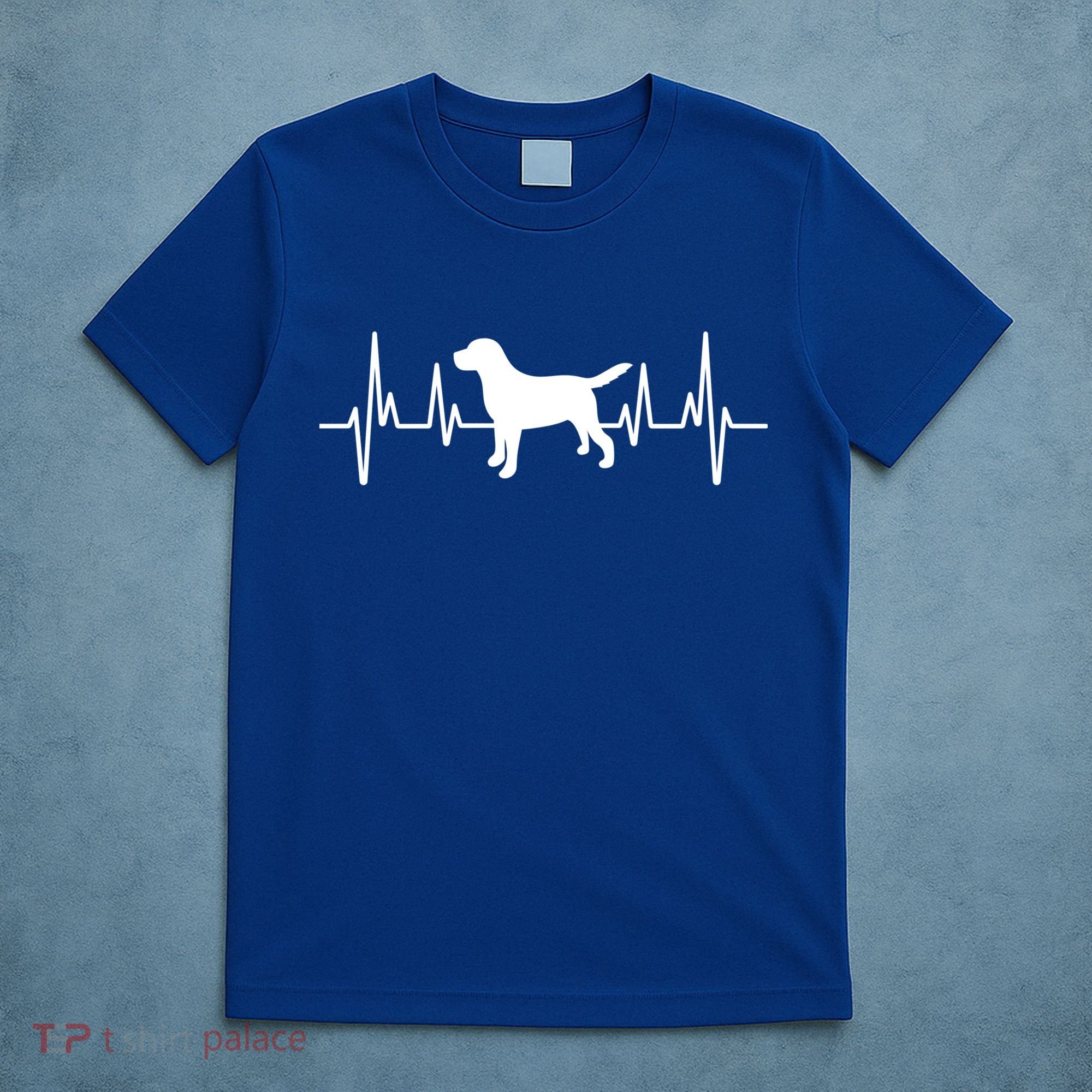 Black Yellow Chocolate Lab Heartbeat Valentine's Labrador Gift T-Shirt