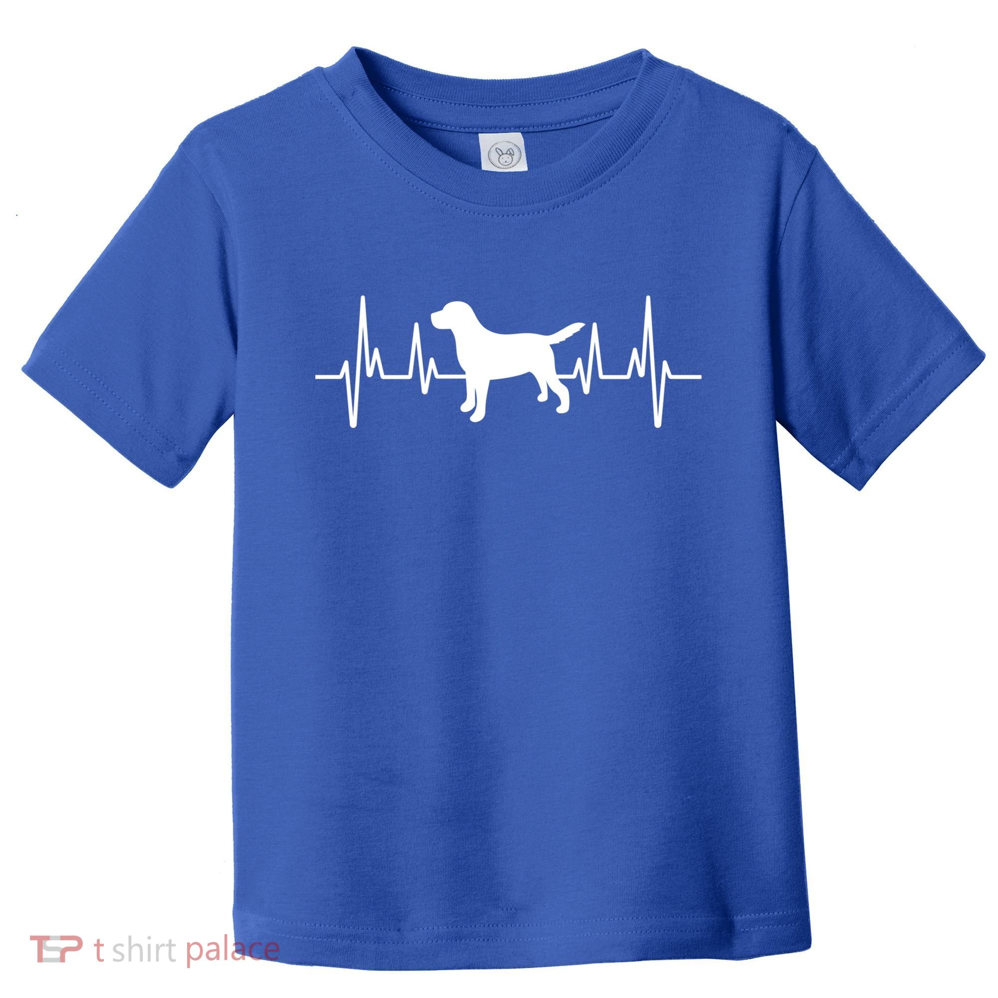 Black Yellow Chocolate Lab Heartbeat Valentine's Labrador Gift Toddler T-Shirt