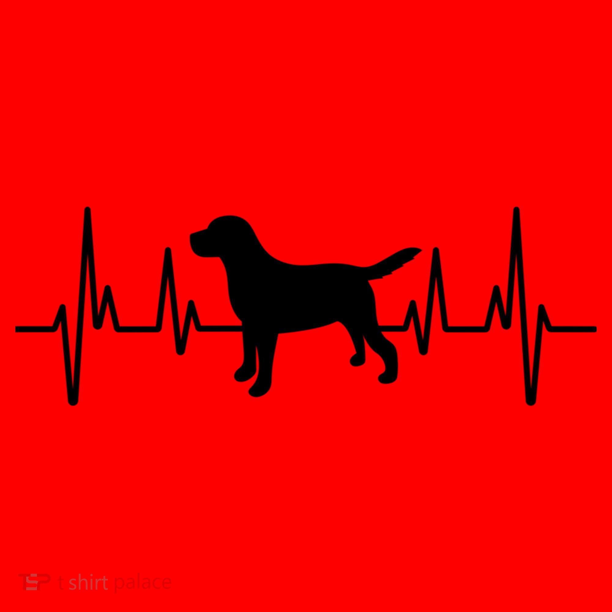 Black Yellow Chocolate Lab Heartbeat Valentine's Labrador Gift Santa Hat