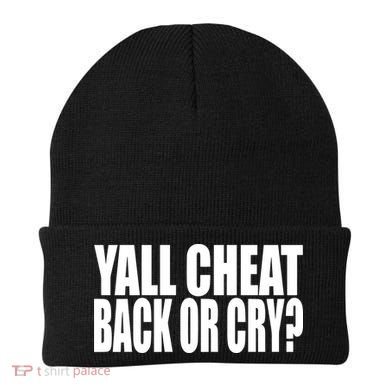Beatking Yall Cheat Back Or Cry Beanie