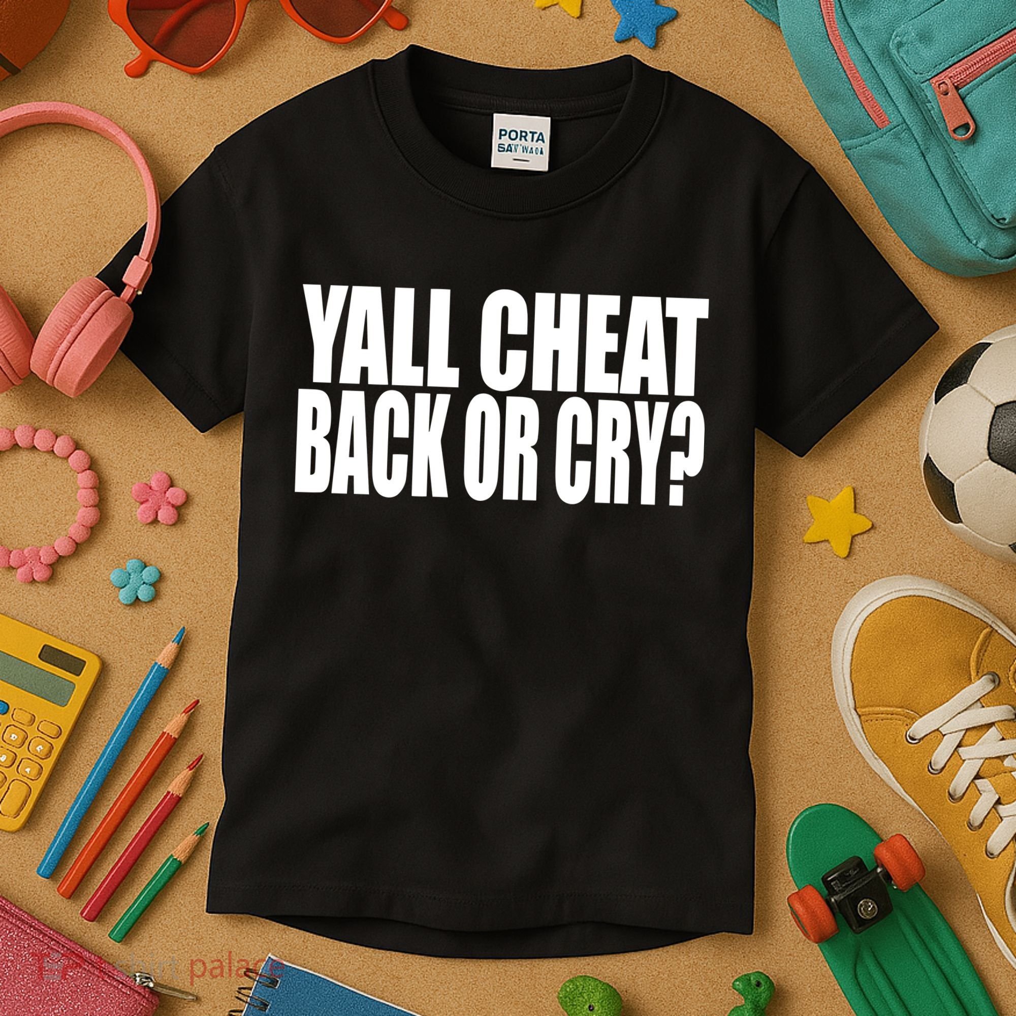 Beatking Yall Cheat Back Or Cry Kids T-Shirt