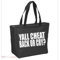 Beatking Yall Cheat Back Or Cry Tote Bag thumb 2