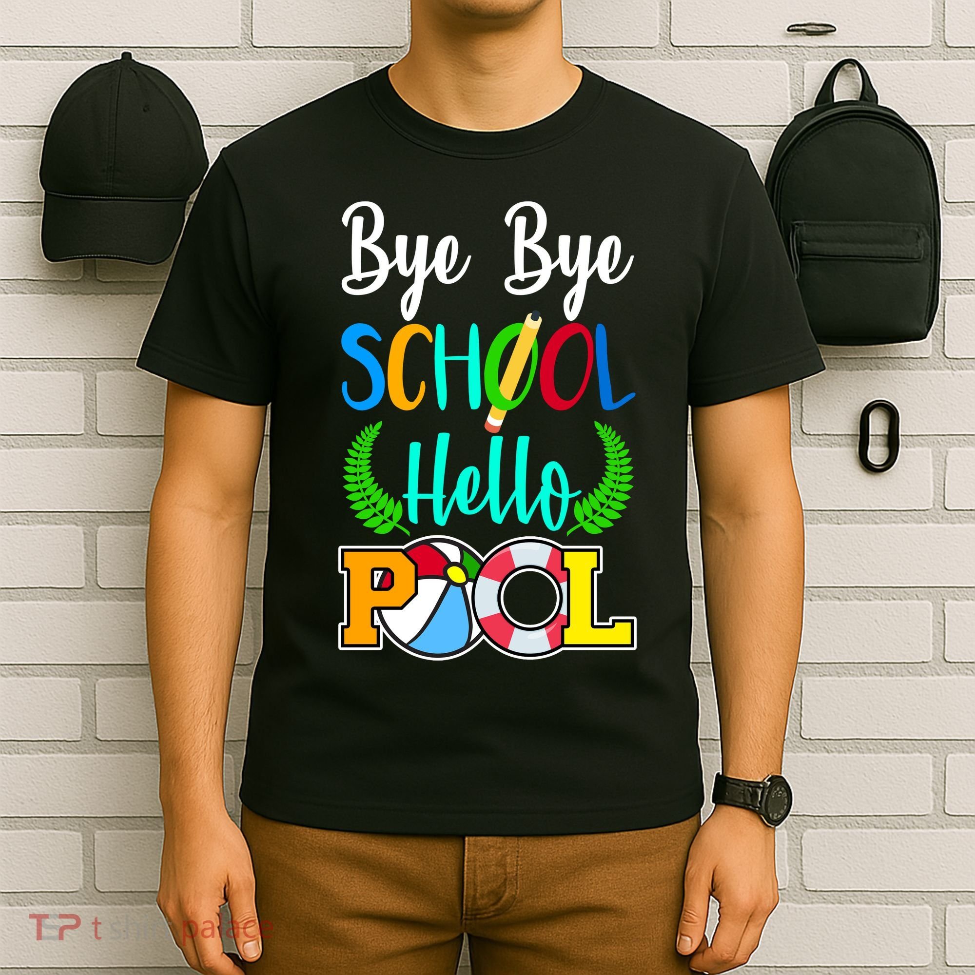 Bye Bye School Hello Pool T-Shirt