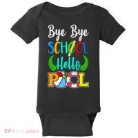 Bye Bye School Hello Pool Baby Bodysuit thumb 0