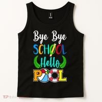 Bye Bye School Hello Pool Tank Top thumb 2