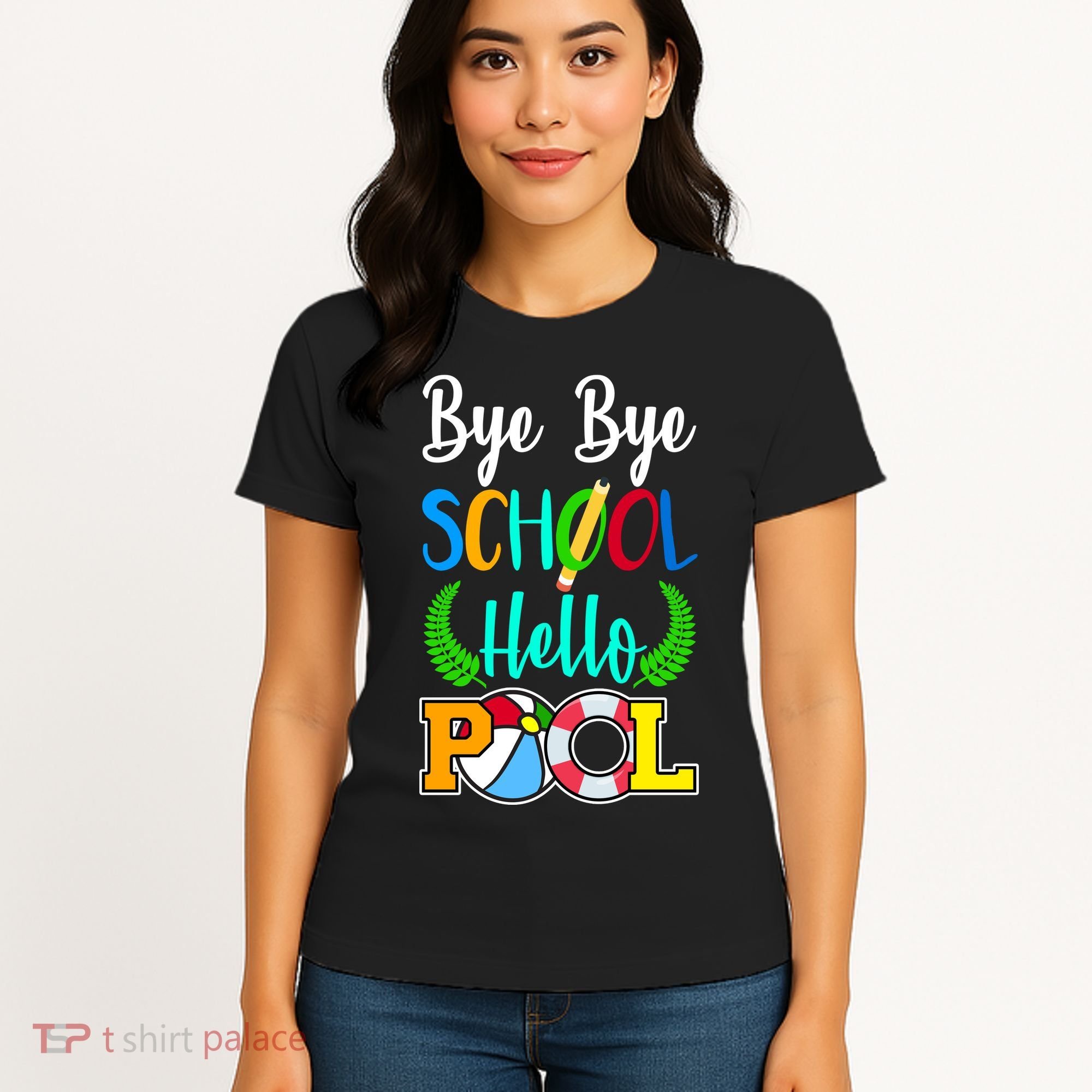 Bye Bye School Hello Pool Women's T-Shirt