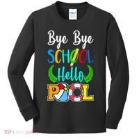 Bye Bye School Hello Pool Kids Long Sleeve Shirt thumb 0