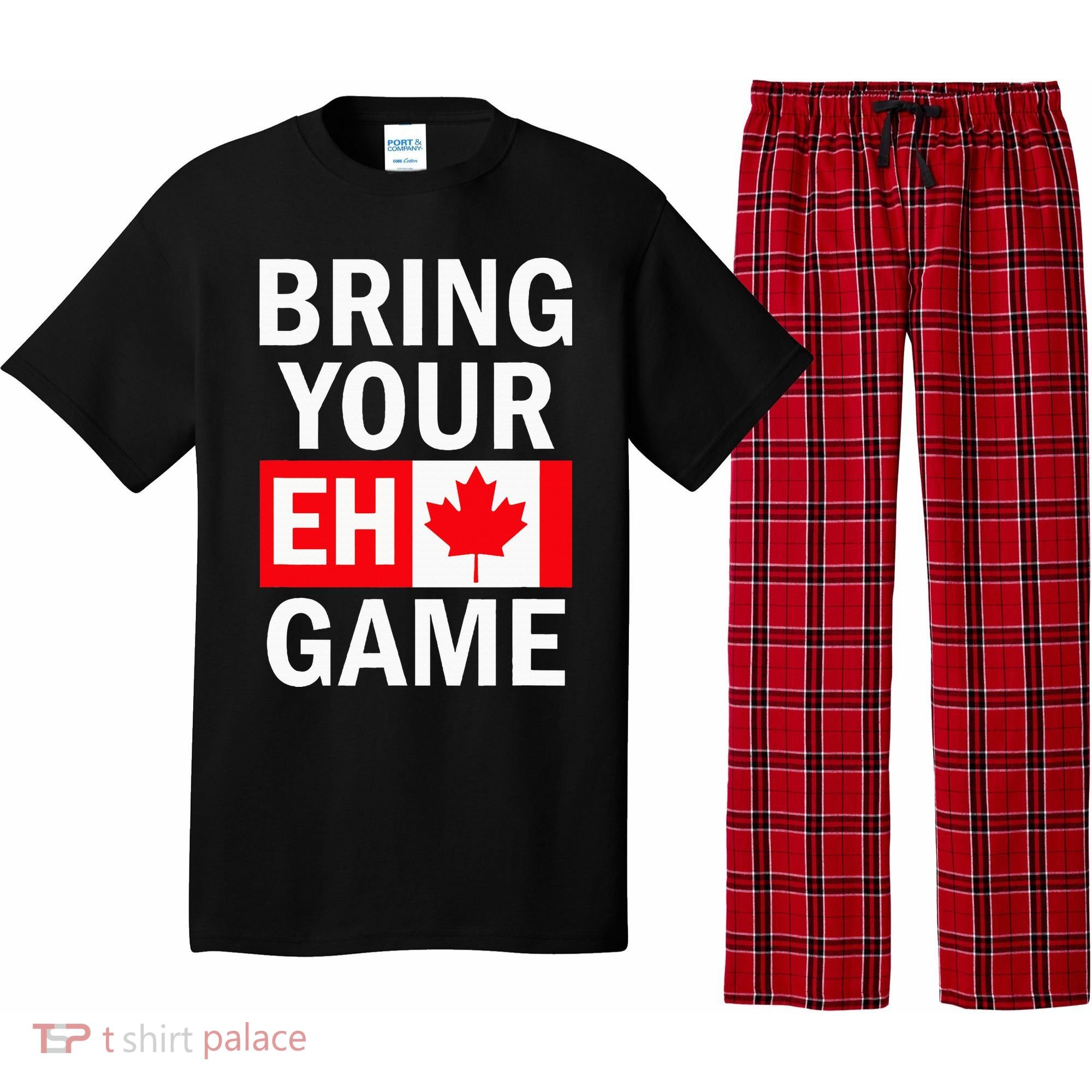 Bring Your Eh Game Canadian Flag Canada Pajama Set