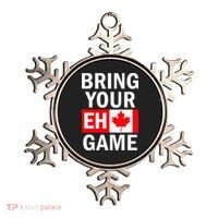Bring Your Eh Game Canadian Flag Canada Ornament thumb 0