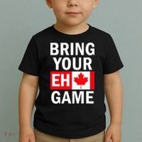 Bring Your Eh Game Canadian Flag Canada Toddler T-Shirt thumb 2