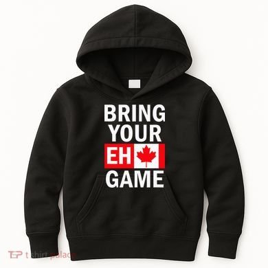 Bring Your Eh Game Canadian Flag Canada Kids Hoodie