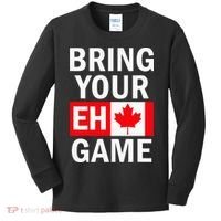 Bring Your Eh Game Canadian Flag Canada Kids Long Sleeve Shirt thumb 0