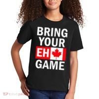 Bring Your Eh Game Canadian Flag Canada Kids T-Shirt thumb 2