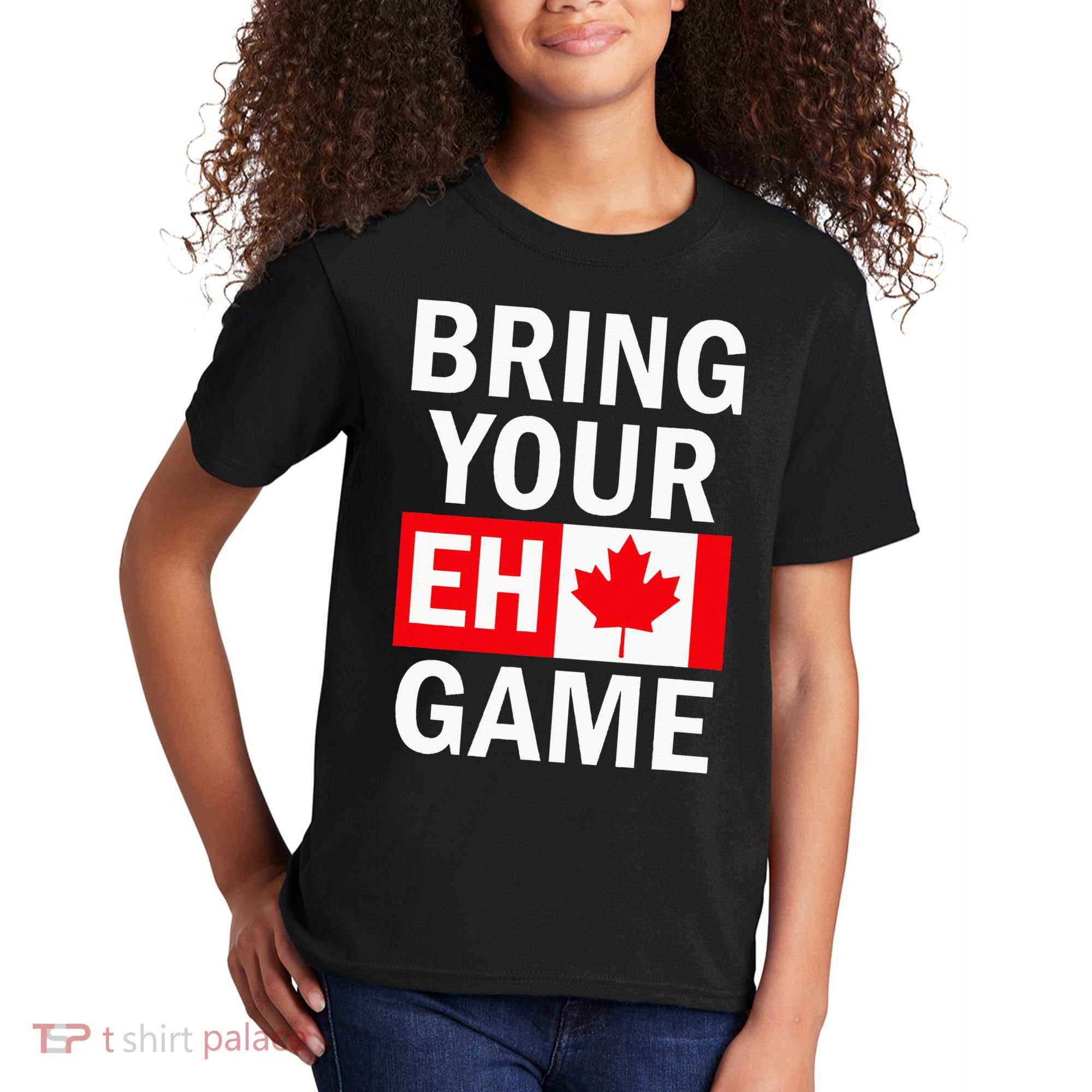 Bring Your Eh Game Canadian Flag Canada Kids T-Shirt